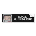 GPS God Personal Saviour bumper stickers