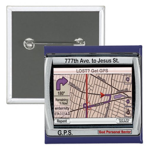 GPS God Personal Saviour Button