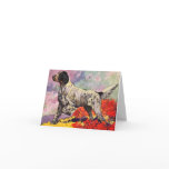 GR8 ENGLISH SETTER Llewellin setter on point CARD