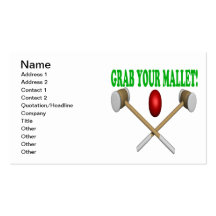 Grab Your Mallet Business Card Template