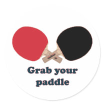 Grab Your Paddle Ping Pong Sticker