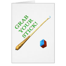 Grab Your Stick Greeting Cards
