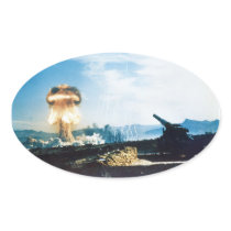 Grable Event Operation Upshot Knothole Atomic Test Oval Stickers