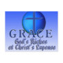 GRACE ACRONYM -GOD'S RICHES AT CHRIST'S EXPENSE POSTCARD