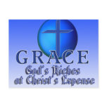 GRACE ACRONYM -GOD'S RICHES AT CHRIST'S EXPENSE postcards