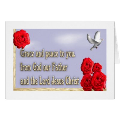 Grace and peace Christian card by peter222999