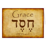 GRACE HEBREW CARD