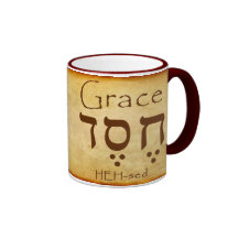 GRACE HEBREW MUG