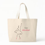 Graceful Ballet Dancer with Customisable Slogan bags