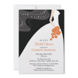 Graceful Bride Bridal Shower Invitation Coral