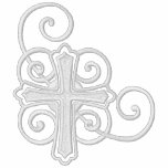 Graceful Cross embroidered shirts
