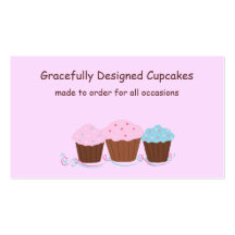 Gracefully Designed Cupcakes Business Card Templates