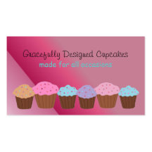 Gracefully Designed Cupcakes Business Cards