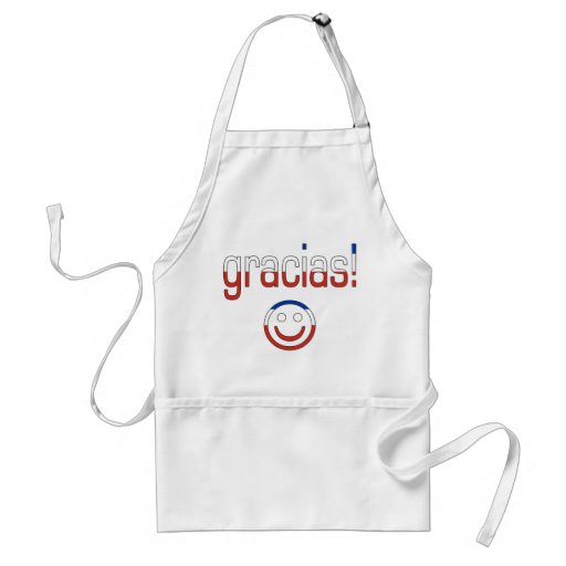 Gracias! Chile Flag Colours Aprons