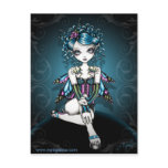 Gracie Gothic Couture Corset Fairy Postcard