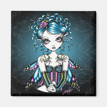 Gracie Gothic Couture Fairy Refrigerator Magnets