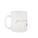 Gracious- Frosted Glass Mug