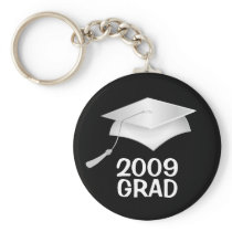 Grad 2009 Key Ring - Silver and Black