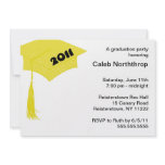 Grad Cap Sketch Gold 2011 invitation