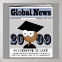 Grad News dark skin male posters