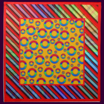 Gradient Striped  Design Table napkins napkins