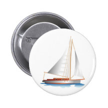 Gradient Style Sailboat Pinback Buttons