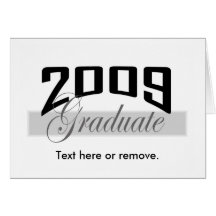Graduate 2009 graduation card invitation II