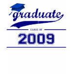 Graduate Class of 2009 Grunge Blue Varsity T-shirt