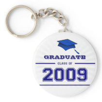 Graduate Class of 2009 Key Ring - Blue