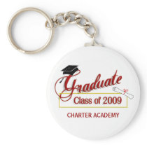 Graduate Class of 2009 Key Ring - Garnet and Gold