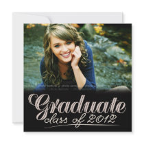 Graduate Class of 2012 Modern White Invite