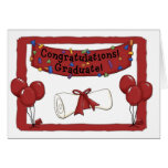 Graduate Congratulations Red Card