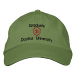 Graduate, Doofus University, DU Embroidered Baseball Caps