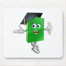Graduate education book mascot mousemat