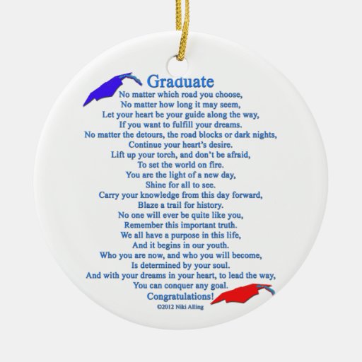 graduate poem christmas ornaments zazzle graduate poem christmas ornaments zazzle