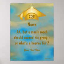 Graduate Reach For the Sky Poster -Cust.