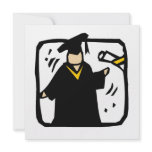 Graduate Receiving Diploma (2) Personalized Invitations