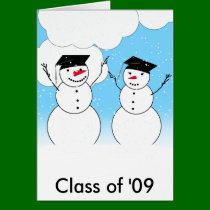 Graduating Snowmen cards