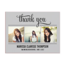 Graduating Year Graduation Thank You Card Postcard