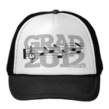 Graduation 2012 Hat Music Note