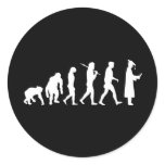Graduation Academics Graduate Evolution Academia Round Sticker