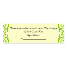Graduation After Party Invite Profile Cards Business Card