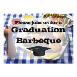 Graduation Barbeque, Burgers on Table Personalised Custom Invites