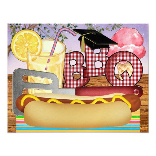 Graduation BBQ - Cookout Party - SRF Personalised Invites