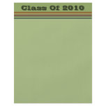 Graduation brown green stripes