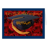 Graduation Cap-Customise Name of Graduate Card