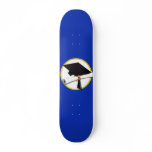 Graduation Cap & Diploma (1) Blue Background skateboards