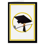 Graduation Cap & Diploma Greeting Card