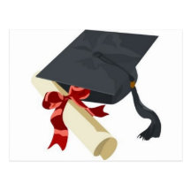 Graduation Cap & Diploma Post Cards