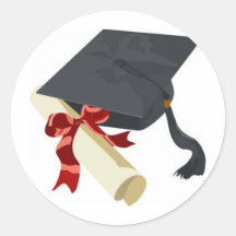 Graduation Cap & Diploma Sticker